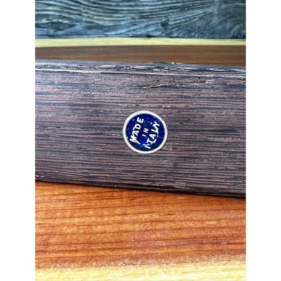 Vintage Made in Italy Die Cast Brass 1910-1920 Touring Car, Wooden Base, Rare! - Picture 6 of 8